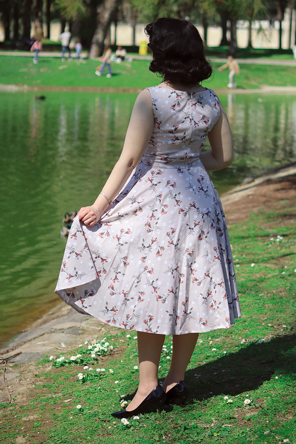 Janice Floral Swing Dress